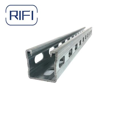 China 1 5 8 Unistrut 14 Gauge Silver Finish For C Industry S Efficiency And Reliability for sale
