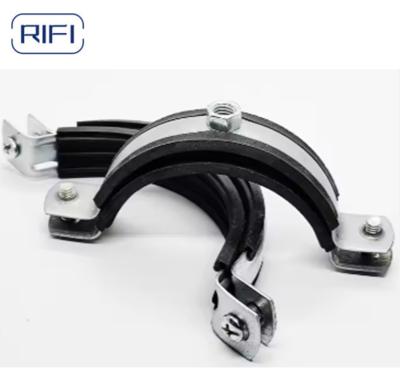 China Rubber Hose Clips Mental Pipe Clamp with Rubber Insulated Cable Clamp for sale