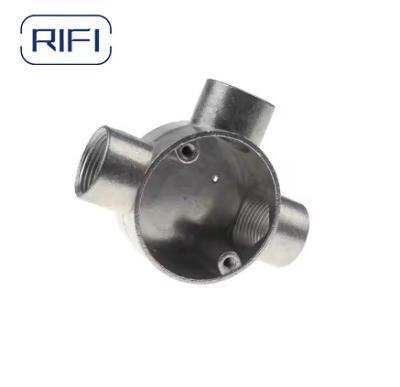 China RIFI Three Way Terminal Allumininum Electrical Conduit Box Threaded Type for sale