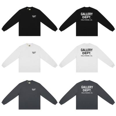 China Fashion breathable brand DEPARTMENT GALLERY T-shirt casual loose long-sleeved letter printing spring and autumn basing s shirt tops for sale