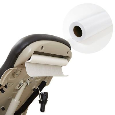 China Disposable Pe Coated Paper Disposable Massage Table Paper Sheet Salon Spa Bed Cover Paper Roll for sale