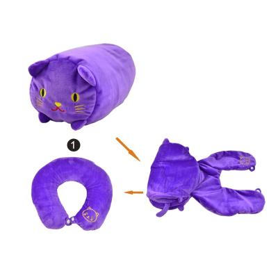 China Cat And Dog Design Small Anti-Static Travel Neck Pillow Baby Neck Pillow for sale