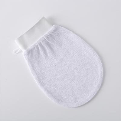 China EXFOLIATE Eco Friendly Body Cleansing 100% Natural Exfoliating Gloves Custom Viscose Exfoliating Glove Bath Gloves for sale