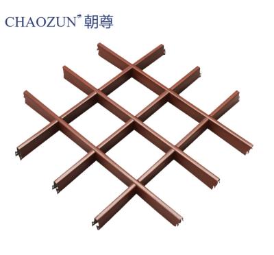 China Modern Aluminum Material Indoor Aluminum Material Indoor Bar Restaurant Ceiling Grid Decoration Square Top for sale