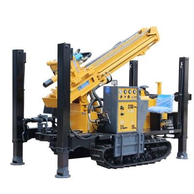 China Fully stocked 200 meters rubber crawler trailer mounted water well drilling rig for sale for sale