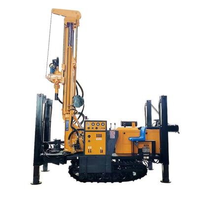 China 200 Meters Portable Well Drilling Machine Rubber Crawler Diesel Rig à venda