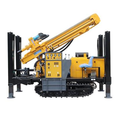 China 200 Meters Water Well Drilling Machine Rig High Productivity Rubber Crawler en venta