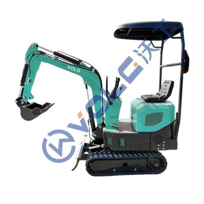 China 1 Ton Hydraulic Excavator Machine High Digging Power 2.8-3.5km/H Rated Speed à venda