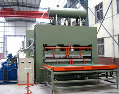 China Semi-automatic Short Cycle Building Material Stores Melamine Laminating Hot Press Machine for sale