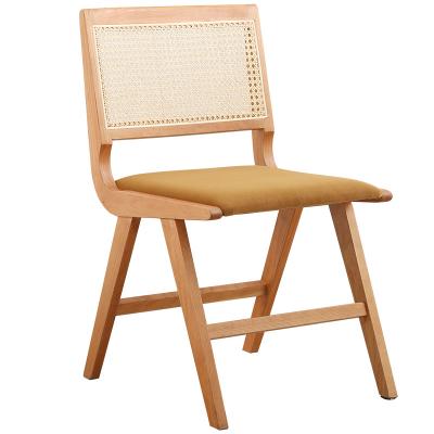 China Modern Design Bedroom Living Room Furniture Leisure Wooden Rattan Soft Nordic Home Chair For Living Room for sale