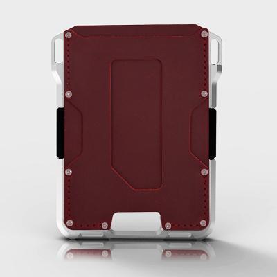 China EXW Delivery Term Aluminium Card Wallet with Silicone Band and Luxury Design for sale