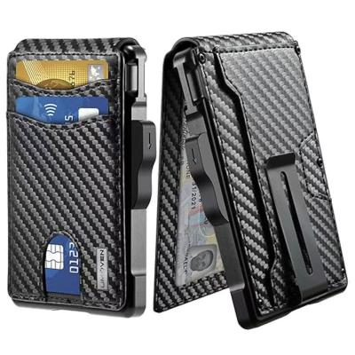 China 11.2*7.4*1.7cm Black High Capacity Aluminium RFID Card Holders Holds Up To 12 Cards Perfect for Business Travel Luxury Design for sale