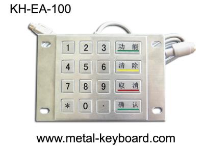 China Vandalen-Beweis-Edelstahl-Kiosk-numerische Tastatur für PC mit 16 Schlüsseln zu verkaufen