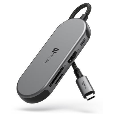 China Charging+Data Transfer+Video Output USB Type C Hub Displayport USB C Hub Adapter For Macbook Multi Ports Fast Speed Dock USB Hub Ethernet Interface for sale