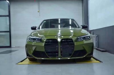중국 high quality 5ft X 60ft Gloss battle Green Vinyl Wrap PET Liner Dimensional Stable 판매용