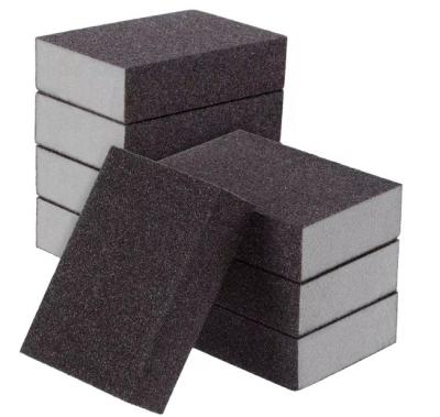 China Rectangle Sandpaper Polishing Abrasive Tools Sponge Sanding Block For Metal Wall for sale