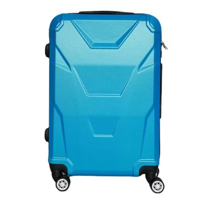 China Popular Custom Detachable Lightweight ABS Case Blue Color LuggageSet Suitcase for sale