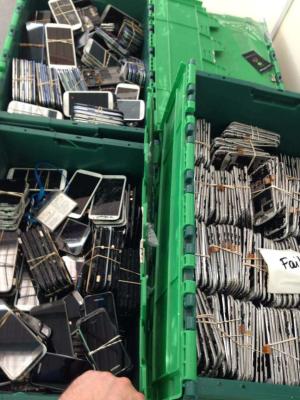 China Origineel Gebruikt Samsung-het Melkwegnote3 N9005 LCD Scherm Recycling Te koop