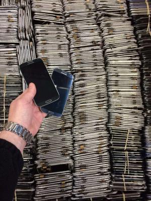 China Originele Gebruikte Samsung-Melkweg Note4 die N910F LCD het Scherm met Becijferaar recycleren Te koop