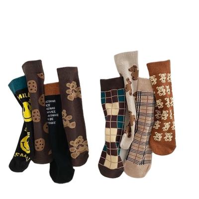 China Breathable Korean Version Children's Tube Top Socks Cute Cartoon Printing Leg Warmers Calf Socks for sale