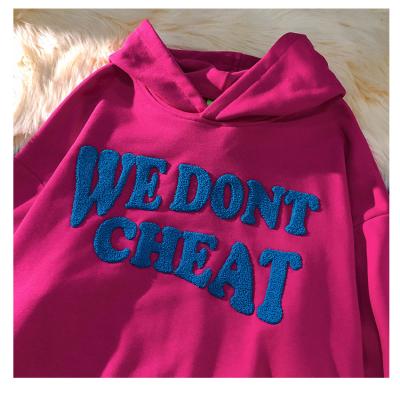 China Custom Crewneck Mens Cotton Breathable Streetwear Hoodies Embroidered Crewneck Chenille Embroidery Sweatshirts for sale