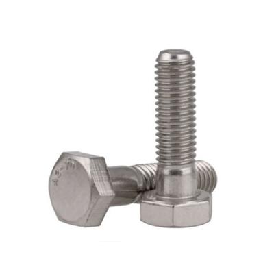 China Stainless Steel A2 A4 Half Thread ISO4017, GB5782 DIN931 Hex Head Screw Bolt Stainless Steel Factory Stock & Nut & Gasket for sale