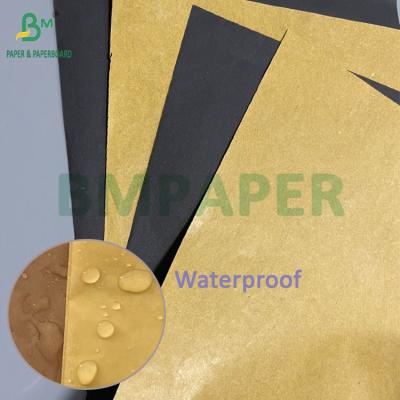 China Respirable impermeable 54G 56G de cera recubierto de mango bolsa protectora de papel exterior amarillo en venta