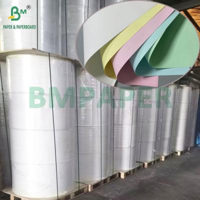 China 50GSM - 80GSM Black Image Blue Image Carbonless Copying Paper Roll 44cm 65cm for sale