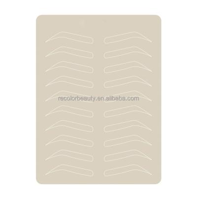 China WHITE Private Label Microblading Eyebrow Tattoo Practice Skin No Ink Needed Practice Skin For Tattoo Tools for sale