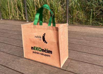 China Manufacturer Factory Wholesale Eco Reusable RPET Tote Custom Logo Pattern Printing Portable Shopping Bag for sale