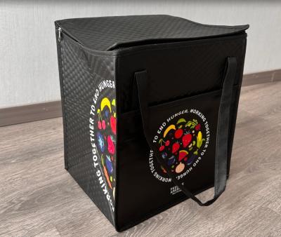 Cina Sacchetto isolante da portare fuori Logo personalizzato Grande congelatore pesante Ristorante isolato riscaldato Sacchetto da consegna alimentare extra grande in vendita