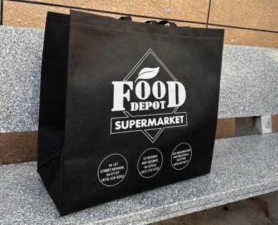 Cina Borse per la spesa in tessuto riciclabile non tessuto Borse per lo shopping con logo Bolse ecologiche Pubblicità Imballaggio regalo Utilizzare modello Lettera tipo in vendita