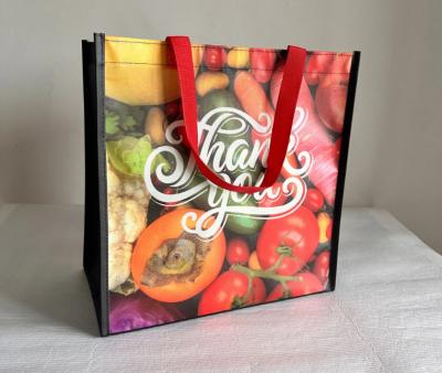 China Eco Friendly Recycle Reusable Non-Woven Bag Pp Laminated Non Woven Grocery Bag Fabric Shopping Bags For Shop for sale