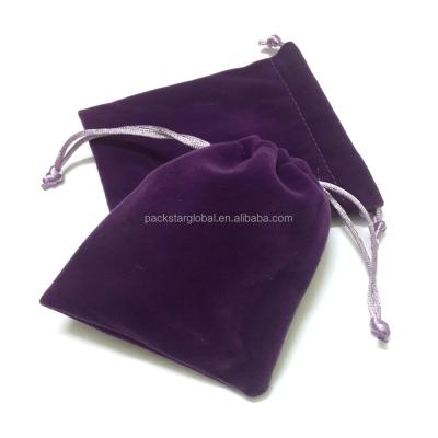 China Nice small quality velet fabric velvet jewelry pouch for gift package, luxury pouch for sale