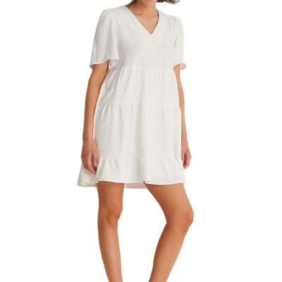 China Doll Dresses 2021 Anti-static Hot Popular Loose Dress Sweet White Skirt Girls' Casual Dress for sale