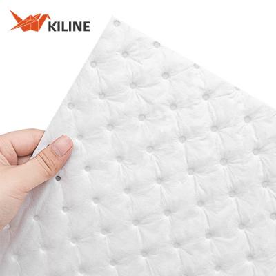 China Benutzerdefiniertes Logo Weiße Öl Absorptionspolster Schwergewichtsöl nur Absorptionsmatten zu verkaufen