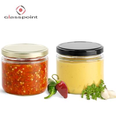 China Viable Wholesale Glass Cute 250ml/200ml Food Container for sale