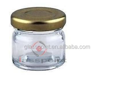 China Wholesale viable small glass jar with more inexpensive and mini glass jars for jam, hotel use for sale