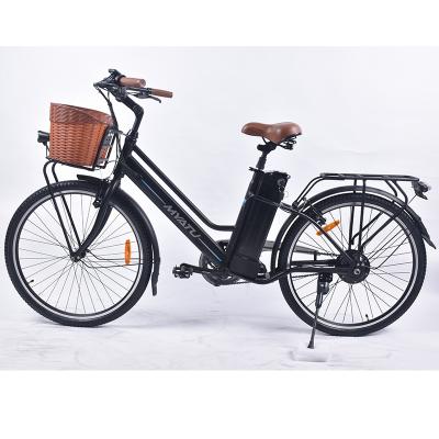 China New Design Steel City Electric Bike 26 Speed Sensor Electric Bicycles In Stock With CE City E Bike for sale