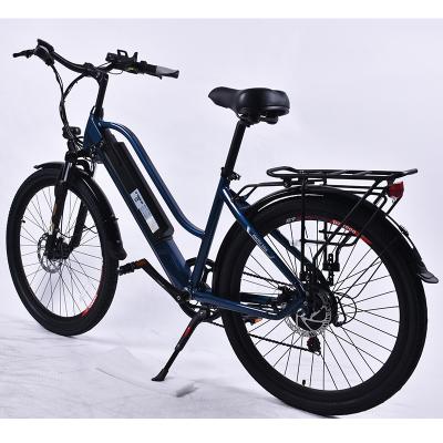 China Aluminum Alloy Mountain Bikes Front Single Suspension Lithium Battery 700c Electric E-Bike for sale