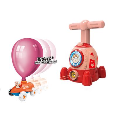 China Hot Sale Spaceship Kit Balloon Vehicle Inertial Launcher Airplane Launched Toys Aerodynamic Powered Cars Balloon Toy Set 12.5*11.5*22.5cm for sale