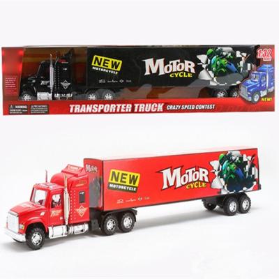 China Friction Shipping Friction Shipping Toy Transport Toy Container Truck Toy Car With Container Wholesale TOYS for sale