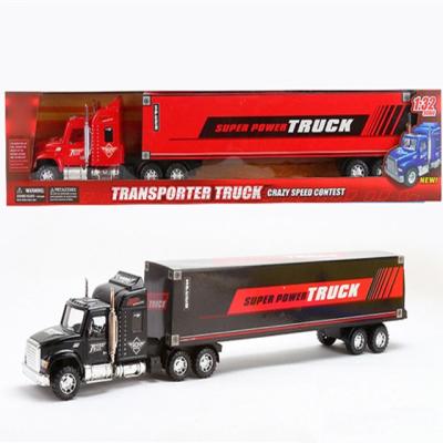 China Friction Toy Container Trailer Truck Toy For Children Kids Toy Car Truck With Container Wholesale Truck for sale