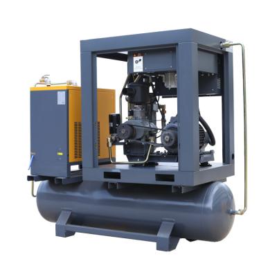China Premium Quality OEM Production Super Price rotary compressor Tank Mounted 15HP Compressor and dryer for sale