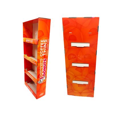 China Partner Display Supermarket Wall Eco-friendly Retail Hanging Display Racks Cardboard Mini Wing Display Wall Mounted Hanging Pop for sale