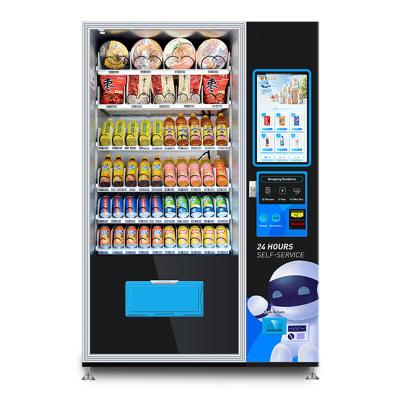China 24 Stunden Selbstservice-Automat 22 Zoll-Nahrungsmittel-und Getränk-Automat zu verkaufen
