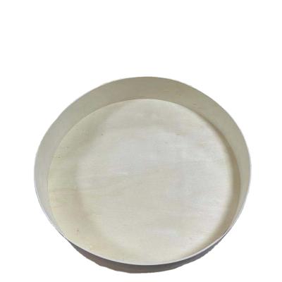 China Poplar Single Disposable Salad Box Unfinished Food Grade Wood Box Poplar Cheese Box for sale