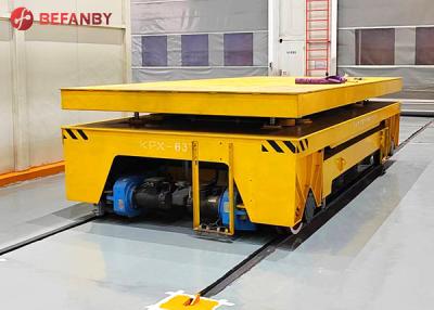 China Hydraulic Motorized Rail Battery Transfer Cart For Processing Line for sale