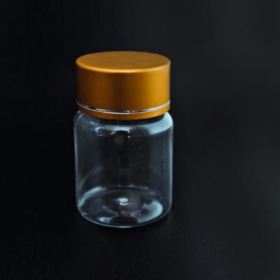 China Botellas de píldora del plástico transparente del ANIMAL DOMÉSTICO del tapón de tuerca del tamaño de la comida de la atención sanitaria diversas en venta