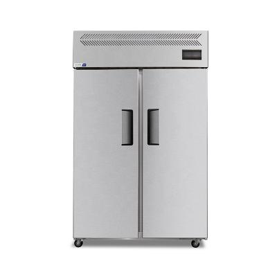 China Energy Efficiency Stainless Steel Double Door Refrigerator Price CFC French Door Refrigerator Buffet Fridge Free Discount Sale for sale